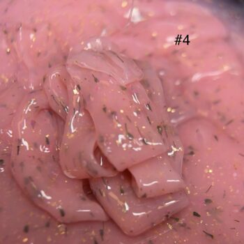 Blossom Flower Builder Gel nude builder gel sa suhim cvijećem u teglici na svijetloj podlozi