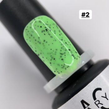 Neon Smoothie gel lak u jarkoj ljetnoj nijansi s crnim točkastim efektom za upečatljivu manikuru