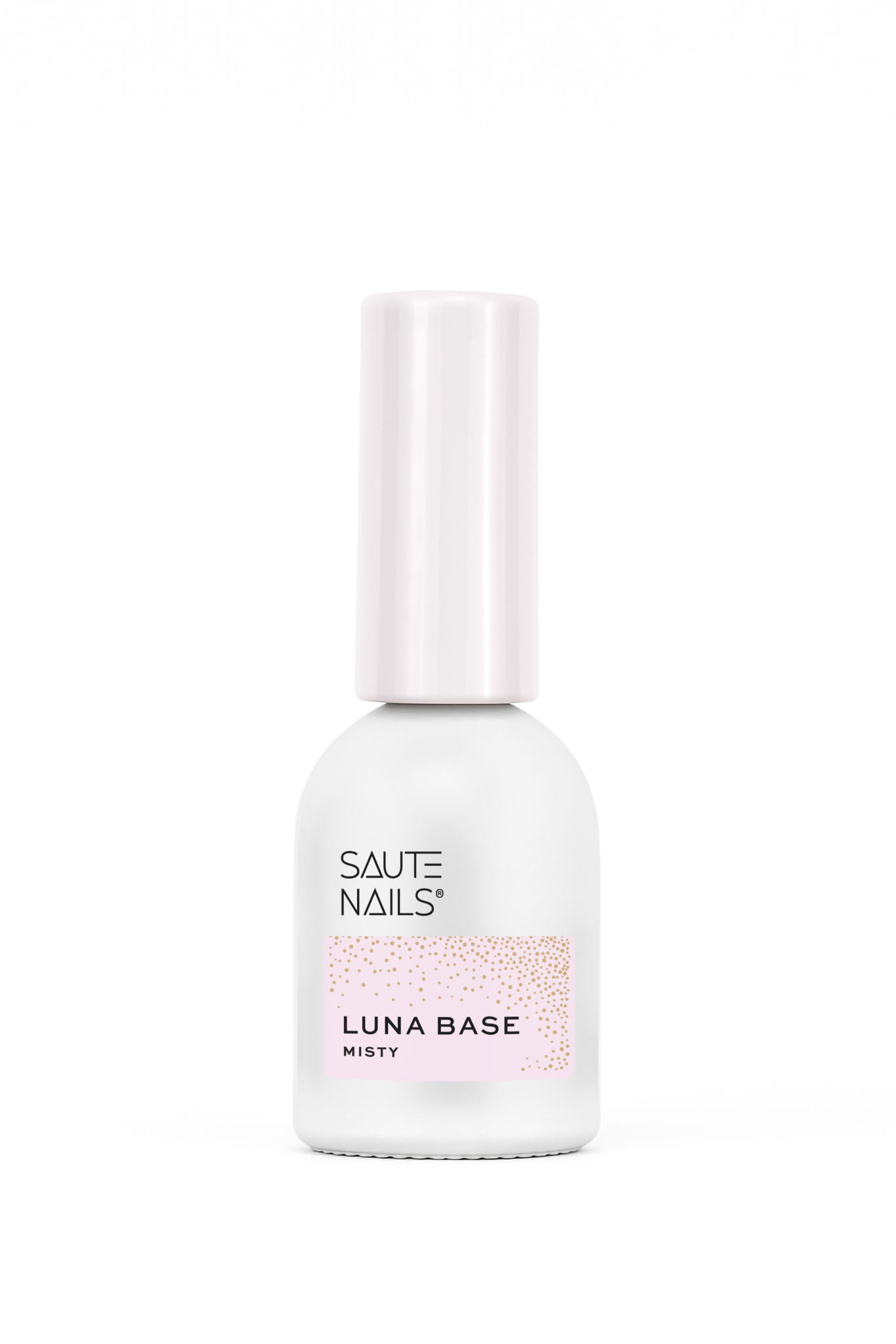 Luna Base Misty ružičasta baza za gel lak sa svjetlucavim česticama – 8 ml