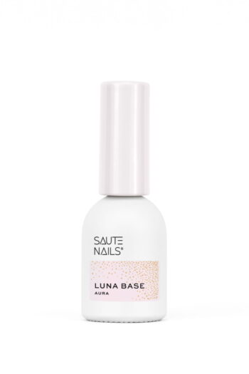 Luna Base Aura mliječno-ružičasta baza za gel lak s holografskim česticama – 8 ml