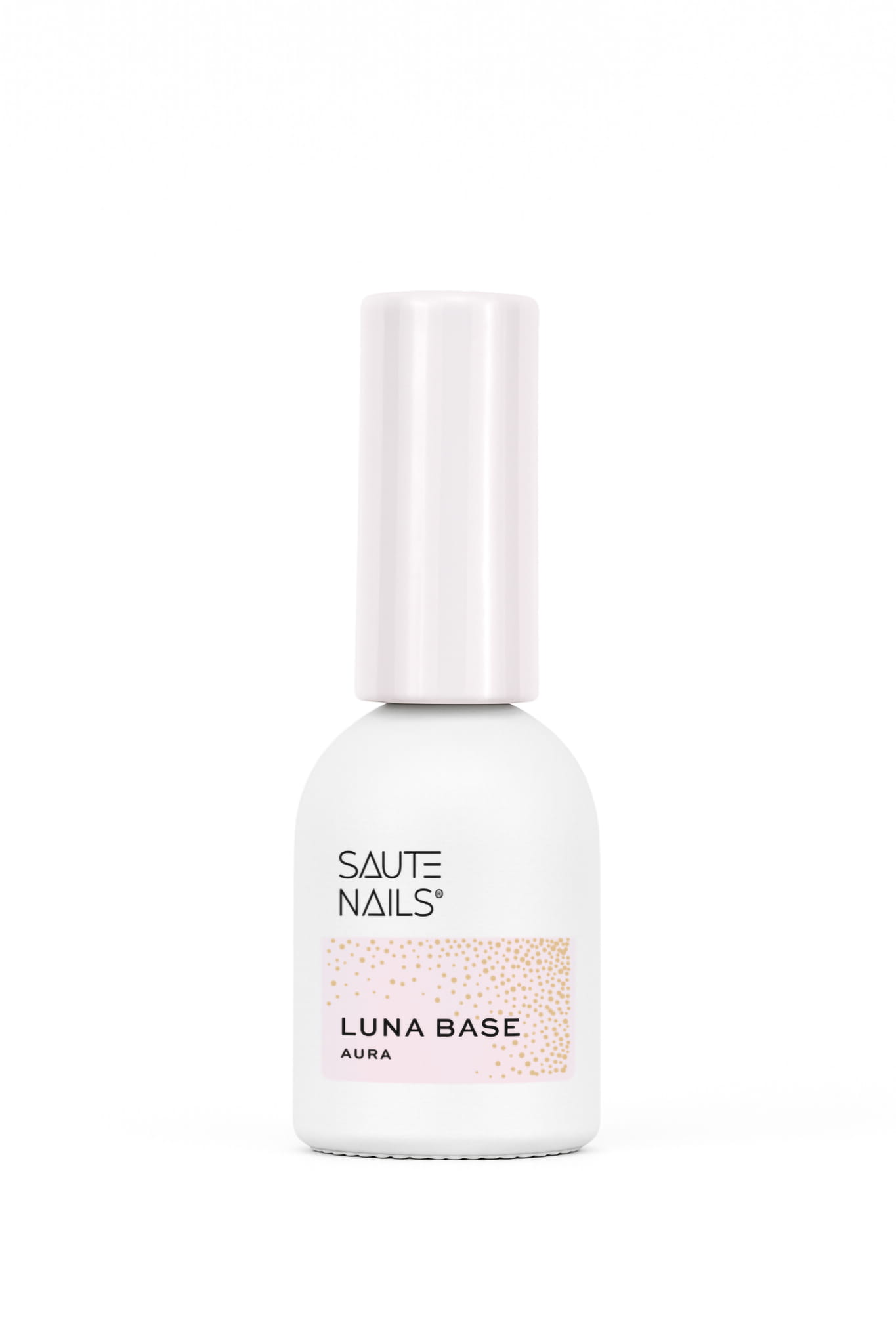 Luna Base Aura mliječno-ružičasta baza za gel lak s holografskim česticama – 8 ml