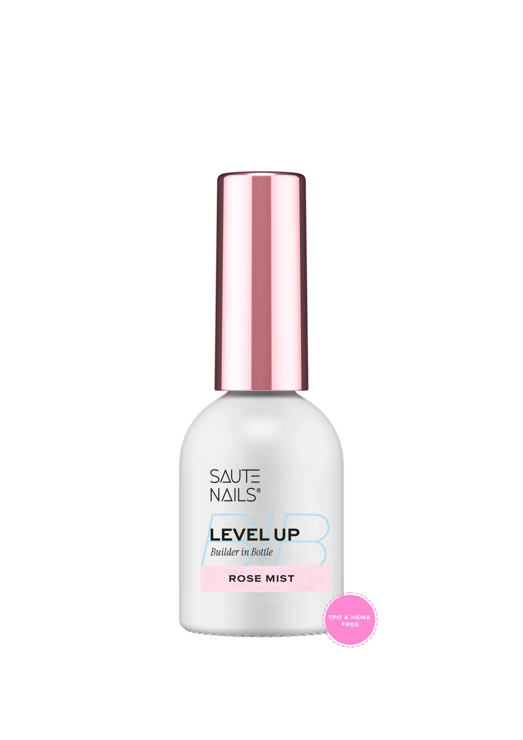 BiB Level Up Rose Mist mliječno-ružičasti gradivni gel sa svjetlucavim česticama – 8 ml